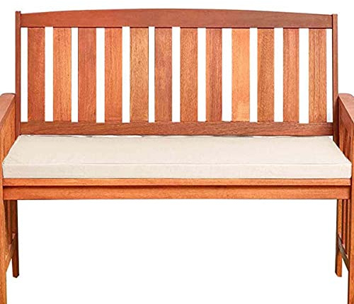 Cuscino impermeabile per panca da giardino a 2/3 posti, per esterni, 150 cm, per dondolo o sedia lunga, 140 x 40 x 5 cm, beige, imbottitura confortevole e resistente