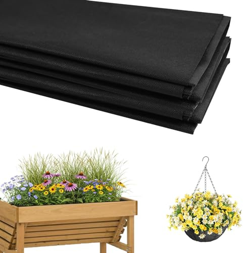 Planter Liner for Raised Beds,Hanging Basket Liner 2.9m x 1.6m/115 x 63 | Breathable, Reusable Fabric,Prevents Soil Loss & Weeds,Easy to Cut & Install. Ideal for Trugs,Troughs & Large Planters
