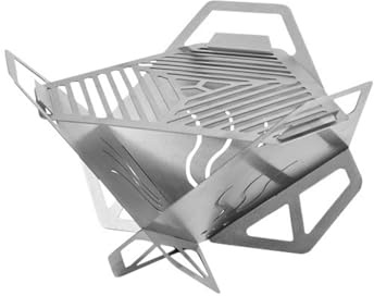 Dcfbkl Griglia pieghevole da campeggio pieghevole in acciaio inox per barbecue, picnic, patio, campeggio, barbecue