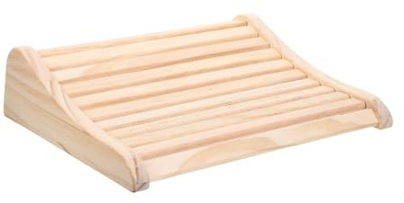 TOBBOMEY Saunakissen Holz Rückenlehne Lendenstütze Ergonomisches Saunazubehör für Heimsauna und Dampfbad