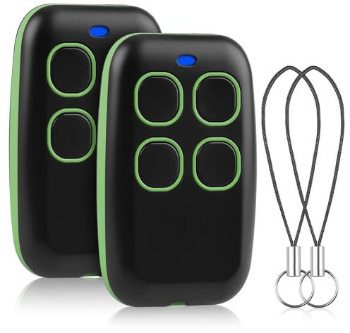 2PCS Télécommande Universelle Portail Garage 280–868 MHz, Télécommande Garage 4 en 1 Multifréquence Rolling Code, Compatible Came TOP432EE TOP432EV TOP432NA, Nice FAAC, Pile CR2032 Incluse