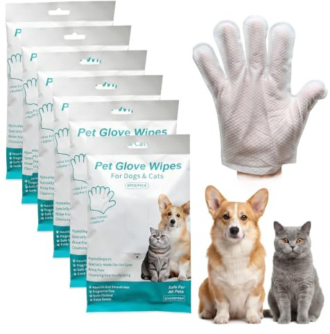 XLTBOMS Guantes Limpieza Gatos Perros Hipoalergénicos Desodorizante 36uds