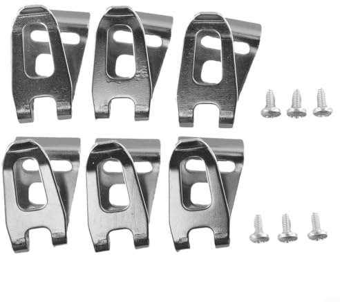 evenoonest Para taladro inalámbrico LXT de 18 V para juego de ganchos de clip de cinturón de conductor IMPACT, 6 soportes de acero con tornillos compatibles con múltiples modelos de herramientas