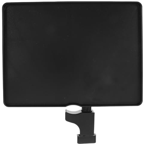 IMIKEYA Notenständer Ablage aus Kunststoff Schwarz 22x16cm für Noten und Handy Passend für Stangen mit 1 3,5cm Durchmesser für Klavier und Gitarrenständer