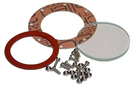 01540 - Wilesco ET - Wasserstandsglas 27mm mit Schrauben, Muttern und Dichtungen
