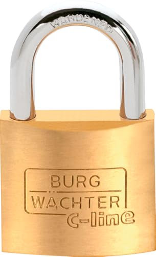 Burg Wächter Vorhangschloss 222 C-Line 5 x 14,3 x 16 mm messingfarben