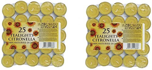 50 Candele di Citronella da Giardino