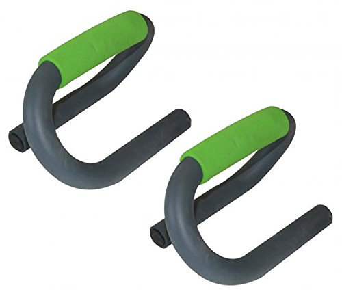 Schildkröt Push Up Bars, 2 Liegestützengriffe, Anthrazit-Grün, in 4-Farb Karton, 960040