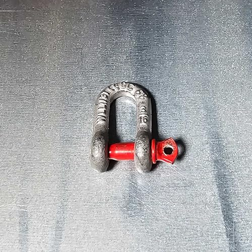MC Bull 1 Tonnen geschweift Hochfeste Schäkel Schaekel Rundschäkel Verbinder GK8 1000 kg Rot Schloss