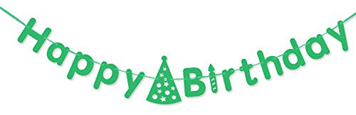 Raylinedo® 9 x grüne Papiergirlande für Hochzeit, Geburtstag, Jahrestag, Party, Weihnachten, Mädchenzimmer, Dekoration, Geburtstag