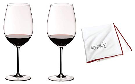 Riedel Sommeliers Bordeaux Grand Cru 2er Vorteilsset mit Glastuch 2440/00 + 5010/07 Vorteilsset