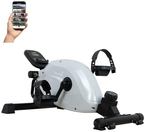 Skandika Pedaltrainer Liten Arm- und Beintrainer Mini Heimtrainer Minitrainer für zu Hause, Büro und Schreibtisch | LCD Trainingscomputer, 8 Stufen, Magnetbremse | 110kg Benutzergewicht