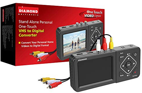Diamond Multimédia VC500ST One Touch Convertisseur numérique Autonome : Capture/Enregistrement vidéo à partir de VHS, HI8, caméscope, décodeur ou Toute Source avec Sorties RCA Composite/S-Vidéo