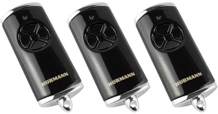 3x Hörmann HSE4 BS Schwarz 4-Befehl Handsender BiSecur 868 MHz