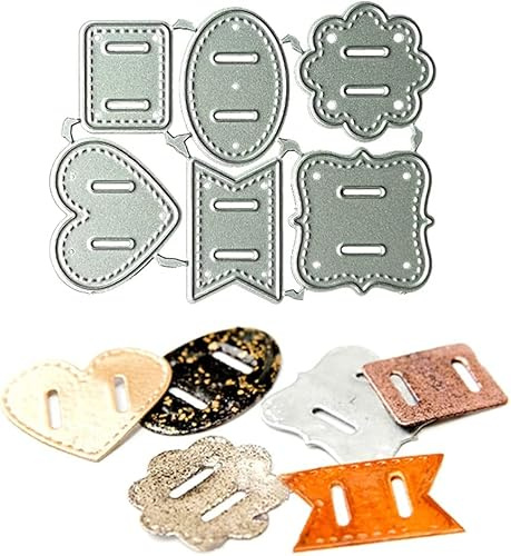 Stanzschablone zur Kartengestaltung im Schnallen-Design, Schablonen für Kartenherstellung, Bastelarbeiten, Scrapbooking, Fotoalbum, dekorative Prägepapier-Stanzschablonen