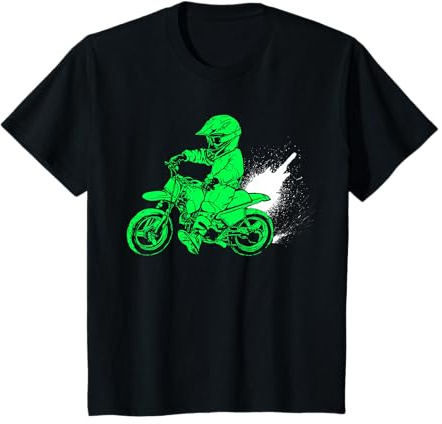 Kids Funny Youth Dirt Bike Boys Shirts Dirtbike Motocross Racing T-Shirt
