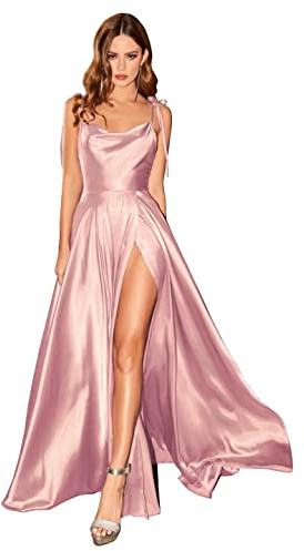 BABYONLINE D.R.E.S.S. Robe de Cocktail Sexy Longue pour Mariage Femme Demoiselle d'honneur pour Soirée Fête