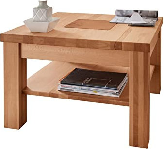 möbelando Couchtisch >WZ-0315< (BxHxT: 70x45x70 cm) in Natur geölt - 70x45x70 (BxHxT)