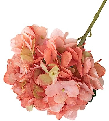 Wambere 3 piezas de hortensias artificiales, ramo de hortensias de tallo largo de seda realista para arreglos florales DIY, decoraciones de celebración de bodas, decoración del hogar, centros de mesa