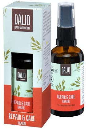 DALIO Repair & Care Haaröl, 50 ml | Glättet geschädigte Haarstruktur, schützt vor Spliss & Haarbruch - Argan-, Krambe- & Kokosöl - zertifizierte Naturkosmetik