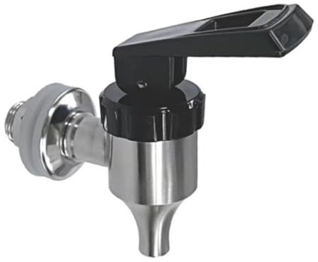 2 Stück Getränkespender Zapfhahn Ersatz Weinfass Wasserhahn 304 Edelstahl Ersatz Wasserhahn für Kalte und Heiße Getränke, für Bierfass, Glas, Trinkbrunnen (16mm) (D-Stil 1 Stück)