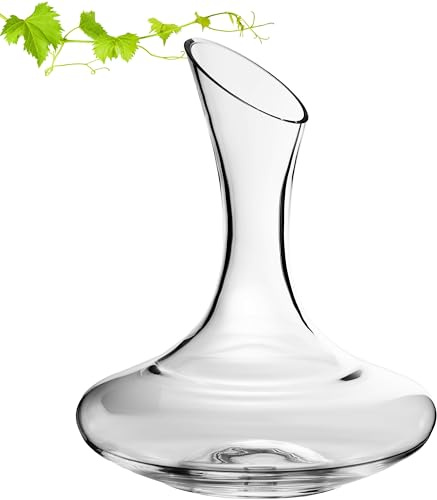 IMPERIAL glass Dekanter 2100ml Weinkaraffe aus Crystalline Glas Serie 'Athen' Weindekanter Handgefertigt Rotweinkaraffe groß