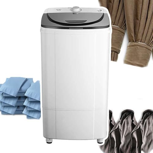 HEGGMKK 10kg Spin Dryer, Energy&Power Saving Spinner,blue Light Sterilization + Stainless Steel Inner Cylinder + Quality Motor,for Those with Limited Space Such As Caravans,A