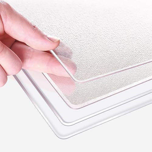 Große PVC Schreibtischunterlage, rutschfeste wasserdichte Schreibtischmatte, Antihafte Transparent Tischdecke für Büro und Zuhause, Abwischbar Tischschutzfolie(40cm x 90cm)