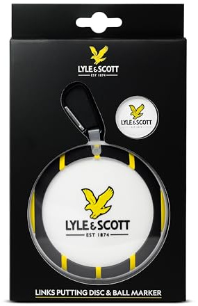 Lyle & Scott Unisex Disc Golf Putting Gift Set, Black