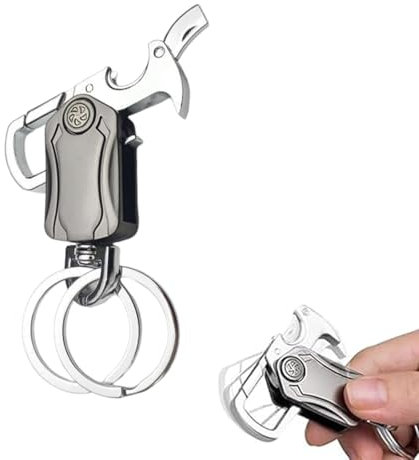 dinghaole Porte Clef Multifonction, Porte-clés Ouvre-Bouteille, Hommes Porte-clés Voiture Mousqueton, Accessoire Idéal Pour Homme Et Femme, Cadeau Parfait Pour Toutes Les Occasions
