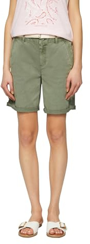 s.Oliver Shorts mit geflochtenem Gürtel und Garment Dye