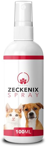 Saint Nutrition® Zeckenix – Zeckenspray Hund – Zeckenschutz Hund | Natürliche Formel für Hunde und Katzen – Ideal für den täglichen Gebrauch und den Schutz unterwegs, 100ml