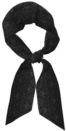 Yyoretp Dam gotisk tapet skalle tryck mode halsdukar handväska halsduk hals halsdukar huvudscarf för väskor hårtillbehör