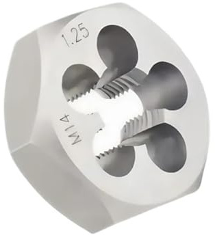 Terraja de Rosca Métrica Tuerca de molde hexagonal métrica, acero de aleación, M3-M13, molde de tuerca derecha(M12X1.25 1PCS)