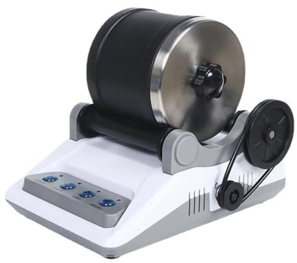 Rock Tumbler Kit per bambini, lucidatrice elettrica per pietre con timer e tamburo staccabile, set di lucidatura sicuro per gemme dai 8 anni in su, con istruzioni (lingua italiana non garantita)
