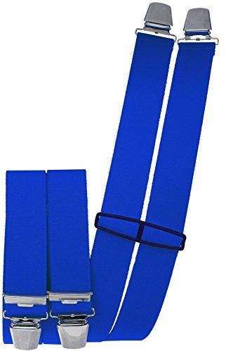 Harrys-Collection Hosenträger Herren 4 Clips 35mm | extra starke Metallclips, stufenlos einstellbar, elastisches starkes Band, sicherer Halt für die Hose, Herren Accessoire