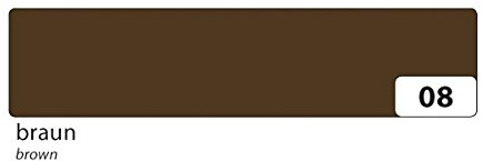 Folia Washi-Tape, Klebeband aus Reispapier, 15mm x 10m, 1 Rolle, unifarben, Farbe:Braun
