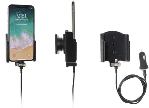 Brodit Gerätehalter 521997 | Made IN Sweden | mit Ladefunktion für Smartphones - Apple iPhone X, iPhone XS