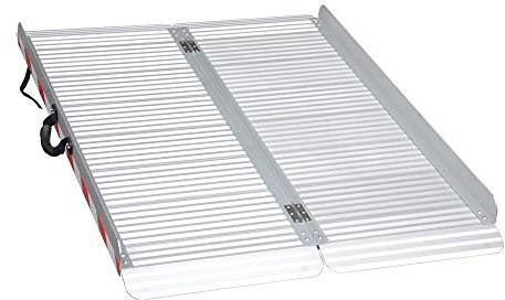 Ruedamann 4FT Wheelchair Ramp, 33 Extra Wide Aluminum Ramps for Wheelchairs for Home, 1000 LBS Capacity Portable Ramp with Handle, Non-Slip Wheelchair Ramps for Home Steps, Entry, Stairs, Doorways