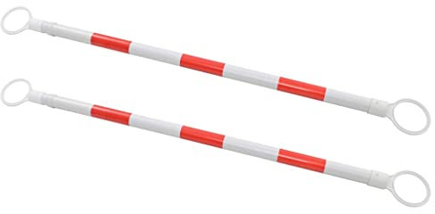 vidaXL 2X Barre Retrattili per Coni Stradali Plastica 116-197 cm Barriere