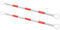 vidaXL 2X Barras para Conos de Tráfico Retráctiles 116-197 cm Señales Coches