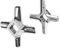 Wolfcut INOX Kreuzmesser Eversharp -kompatibel mit Allen gängigen Fleischwölfen Größen 7 – z.B.: Bosch MUM6/MUM7 - Jupiter Größe 7, Kenwood A900, Regina BME 7 und viele mehr.