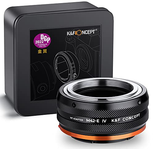 K&F CONCEPT Adaptador de Objetivo M42-NEX,Anillo Adaptador de Montura Lente Compatible con Objetivos M42 a Cuerpo de Cámara Sony NEX Cámara (E Mount)
