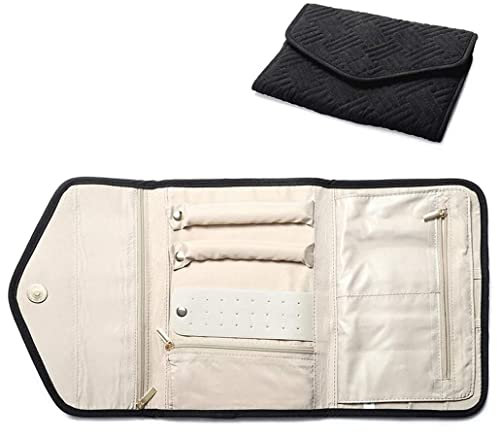 Box Bag Faltbare Reise-Schmuckrolle mit Reißverschlusstaschenfächern Aufbewahrungstasche for Frauen.Schmuckkästchen Geschenk (Color : B, Size : 22x16.5cm) Lagerung ( Color : XS , Size : 22x16.5cm )