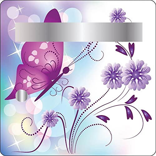 Jm-Déco Stickers boites aux Lettres Papillon 30x30cm
