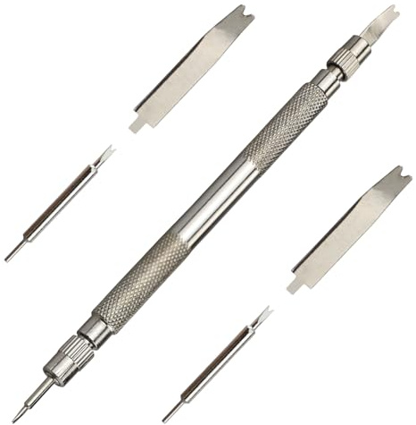 Ensemble d'outils de Retrait de Bracelet de Montre, Outil de Barre à Ressort, poignée d'outil en Acier Inoxydable, kit de réparation de Montre pour Retirer Le Bracelet, réglage des Barres à Ressort