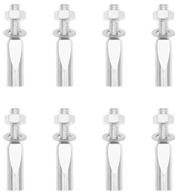 LT Easiyl Lot de 8 goupilles fendues de vélo 9 x 42 mm - Cales de roulement à pied - Clé à manivelle - Accessoires de pédalier pour vélo et cyclomoteur