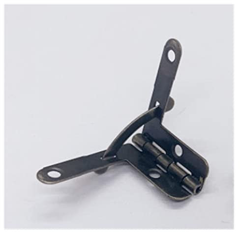 T-Scharniere, T-Riemenscharniere, robuste T-Scharniere, Torscharniere, Türscharniere, Scharniere, 10 Stück, Antik-Bronze-Scharnier-Stützrahmen, Geschenkbox-Deckel, 90-Grad-Feder-Hardware-Essories (Co