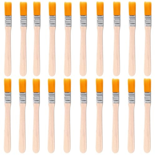 PSFXBM 20 PCS Small Paint Brush, Paint Brushes, Small Paint Brushes Edge Painting Tool, for Wall, Touch Up, Cabinets, Fences, Edge Painting Tool(5 Inch Long, 0.5 Wide