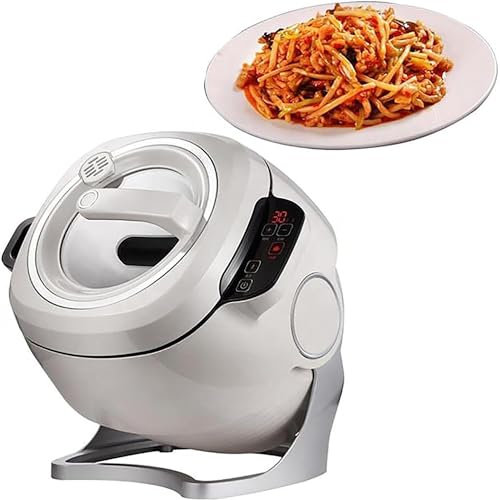 Machine De Cuisson Entièrement Automatique De 6 L, Machine à Sauter Multifonction, Démarrage Intelligent En Un Clic, Trois Vitesses Réglables, Rotation Automatique à 360 °, Adaptée Pour Faire Sauter,
